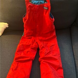 Patagonia Kids Red Snow Bib Overalls